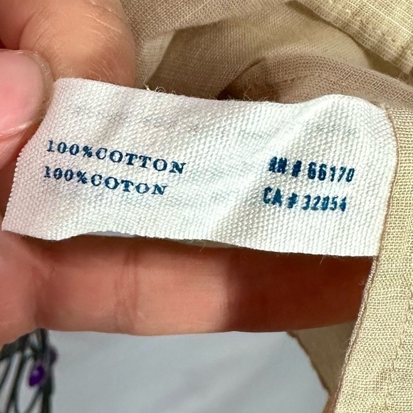 leifsdottir tan linen boho tank size 0 - Picture 7 of 8